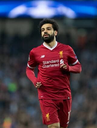 Mohamed Salah of Liverpool during the UEFA Champions League QF 2nd leg match between Manchester City and Liverpool at the Etihad Stadium, Manchester, England on 10 April 2018. Copyright: xAndyxRowlandx PMI-1960-0016