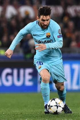 Fußball, CL, AS Rom - FC Barcelona Champions League Rome vs Barcelona -Rome 10-Apr-2018 In the picture Lionel Messi Photo Photographer01  Copyright: xFotografo01x xIPAx xFotografo01x