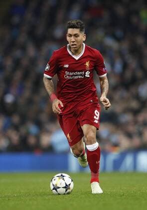 Liverpool s Roberto Firmino in action during the Champions League Quarter Final 2nd Leg match at the Etihad Stadium, Manchester. Picture date: 10th April 2018. Picture credit should read: David Klein Sportimage EDITORIAL USE ONLY. No use with unauthorised audio, video, data, fixture lists, club league logos or live services. Online in-match use limited to 120 images, no video emulation. No use in betting, games or single club league player publications.