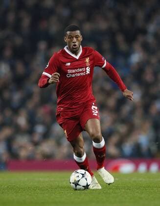 Liverpool s Georgino Wijnaldum in action during the Champions League Quarter Final 2nd Leg match at the Etihad Stadium, Manchester. Picture date: 10th April 2018. Picture credit should read: David Klein Sportimage EDITORIAL USE ONLY. No use with unauthorised audio, video, data, fixture lists, club league logos or live services. Online in-match use limited to 120 images, no video emulation. No use in betting, games or single club league player publications.