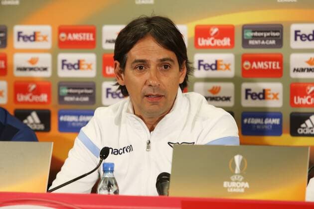 SOCCER - EL, RBS vs Lazio SALZBURG,AUSTRIA,11.APR.18 - SOCCER - UEFA Europa League, quarterfinal, Red Bull Salzburg vs SS Lazio, preview, press conference PK Pressekonferenz Lazio. Image shows head coach Simone Inzaghi (Lazio). GEPAxpictures xMathiasxMandl