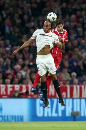 Steven NÂ Zonzi ( FC Sevilla 15 ) , FC Bayern Muenchen vs. FC Sevilla, Champions League, Viertelfinale, Fussball, 11.04.2018, Muenchen Copyright: xLanger Eibner-Pressefotox EP_HLR