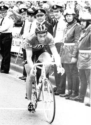 - CHARLEROI, BELGIUM : Photo of Belgian cyclist Patrick Sercu taken at the arrival in Charleroi during the 12th leg of the 64th edition of Tour de France on the 13th of july 1977. Patrick Sercu won this12th leg.  x20757770x