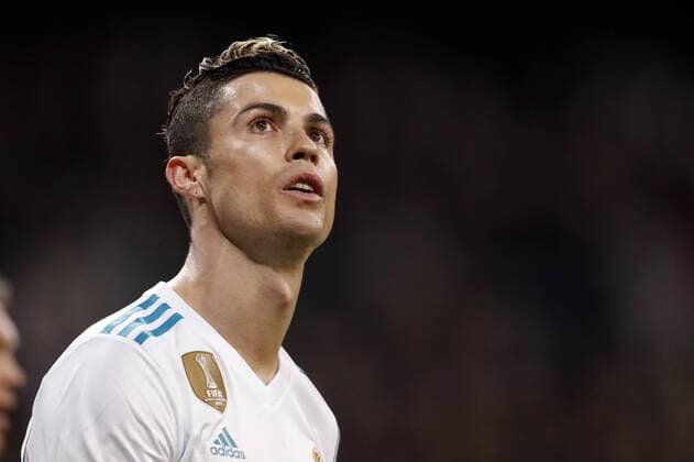 Cristiano Ronaldo of Real Madrid during the UEFA Champions League quarter final match between Real Madrid and Juventus FC at the Santiago Bernabeu stadium on April 11, 2018 in Madrid, Spain UEFA Champions League 2017 2018 xVIxVIxImagesx xMauricexvanxSteenxIVx 10619306