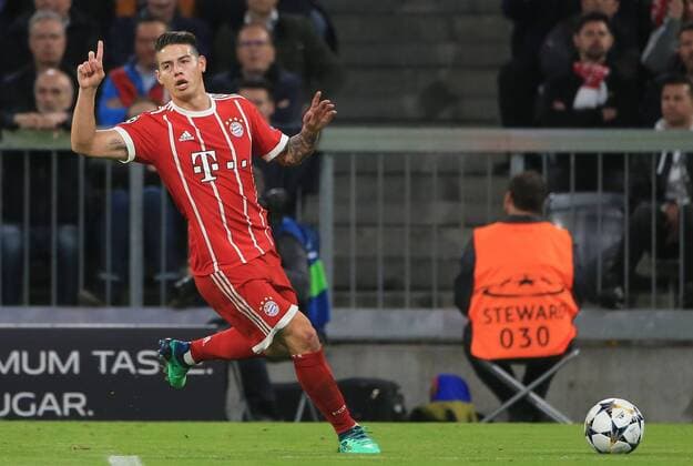 20180411, Viertelfinale CL, FC Bayern vs Sevilla, Allianz Arena, Fussball, im Bild: James Rodriguez (FCB)