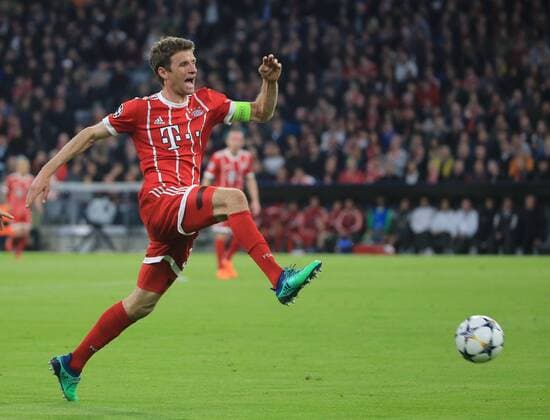 20180411, Viertelfinale CL, FC Bayern vs Sevilla, Allianz Arena, Fussball, im Bild: Thomas Mueller (FCB)