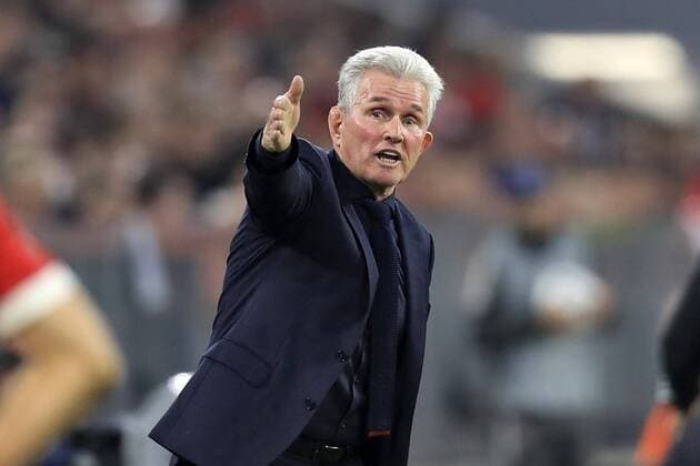 11.04.2018, Fussball UEFA Champions League 2017 2018, Viertelfinale Rückspiel, FC Bayern München - FC Sevilla, in der Allianzarena München. Trainer Jupp Heynckes (FC Bayern München) gibt Anweisungen.