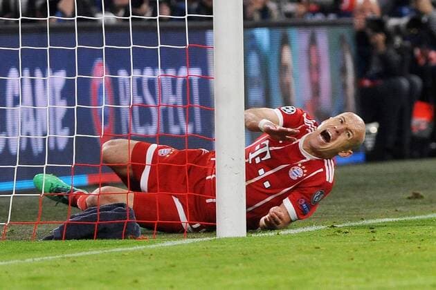 Arjen Robben (FC Bayern Muenchen) , beim CL-Spiel zwischen FC Bayern Muenchen und FC Sevilla, 11.04.2018, Muenchen Copyright: xStuetzle xEibner-Pressefotox EP_EER