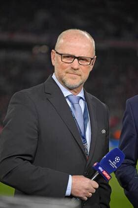 11.04.2018, Fussball UEFA Champions League 2017 2018, Viertelfinale Rückspiel, FC Bayern München - FC Sevilla, in der Allianzarena München. Ex-Bremer Trainer Thomas Schaaf bei SKY Interview.