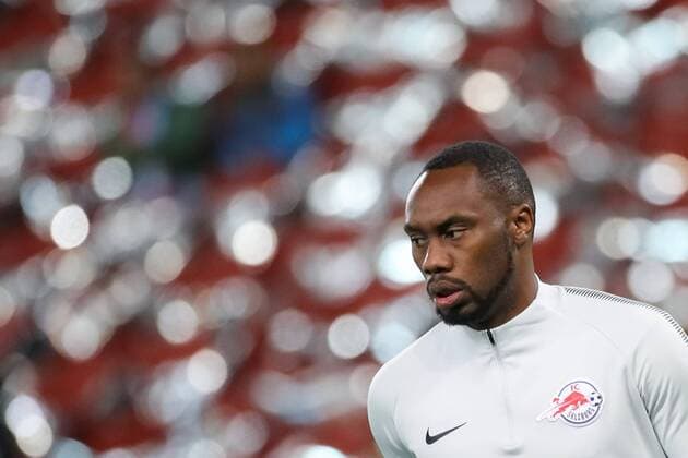 SOCCER - EL, RBS vs Lazio SALZBURG,AUSTRIA,12.APR.18 - SOCCER - UEFA Europa League, quarterfinal, Red Bull Salzburg vs SS Lazio. Image shows Reinhold Yabo (RBS). GEPAxpictures xChristianxWalgram