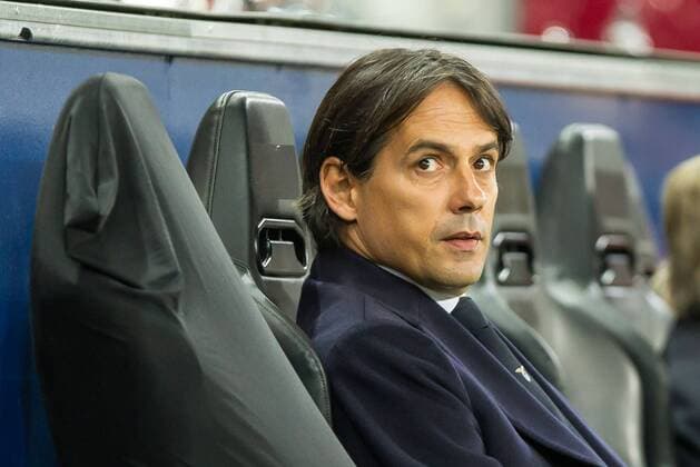 Salzburg, Oesterreich 12.04.2018, UEFA Europa League - 2017 18 Season, Quarter-finals, Second leg, Red Bull Salzburg - Lazio Rom, Trainer Simone Inzaghi (ROM) schaut ( DeFodi507