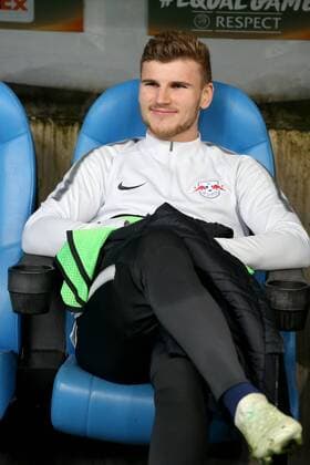 Timo Werner (RB Leipzig 11) auf der Bank, Olympique Marseille vs. RB Leipzig, UEFA Europa League, Viertelfinale, Rueckspiel, Fussball, 12.04.2018, Marseille Copyright: xLanger Eibner-Pressefotox EP_HLR