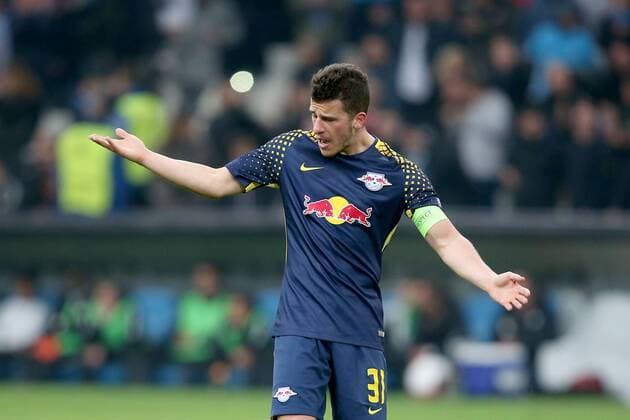Diego Demme (RB Leipzig 31) nach dem 2:1, Olympique Marseille vs. RB Leipzig, UEFA Europa League, Viertelfinale, Rueckspiel, Fussball, 12.04.2018, Marseille Copyright: xLanger Eibner-Pressefotox EP_HLR