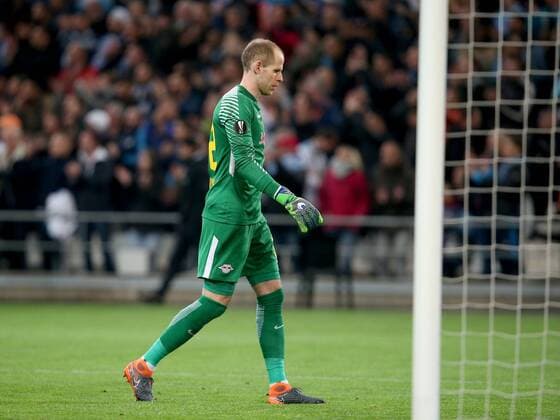 Peter Gulacsi (RB Leipzig 32) frustriert, Olympique Marseille vs. RB Leipzig, UEFA Europa League, Viertelfinale, Rueckspiel, Fussball, 12.04.2018, Marseille Copyright: xLanger Eibner-Pressefotox EP_HLR