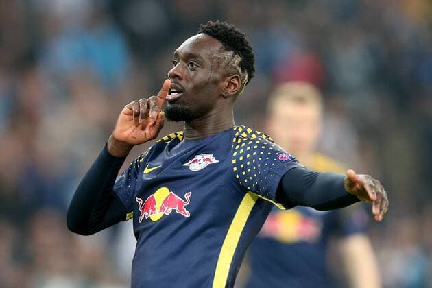 Jean-Kevin Augustin ( RB Leipzig 29) jubel nach dem 3:2, Olympique Marseille vs. RB Leipzig, UEFA Europa League, Viertelfinale, Rueckspiel, Fussball, 12.04.2018, Marseille Copyright: xLanger Eibner-Pressefotox EP_HLR