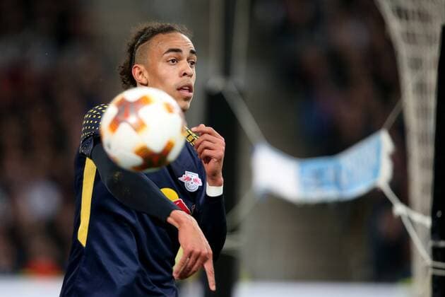 Yussuf Poulsen (RB Leipzig 9), Olympique Marseille vs. RB Leipzig, UEFA Europa League, Viertelfinale, Rueckspiel, Fussball, 12.04.2018, Marseille Copyright: xLanger Eibner-Pressefotox EP_HLR
