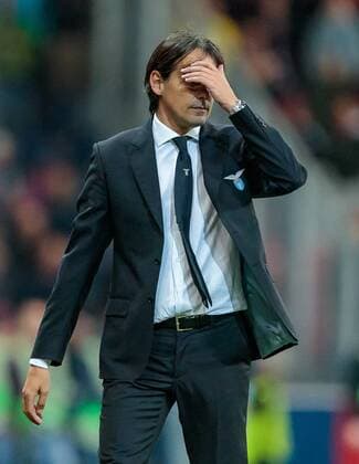 Bilder des Tages - SPORT 12.04.2018, Red Bull Arena, Salzburg, AUT, UEFA EL, FC Salzburg vs SS Lazio Roma, Viertelfinale, Rueckspiel, im Bild Trainer Simone Inzaghi (SS Lazio Roma) during the UEFA Europa League Quaterfinal, 2nd Leg Match between FC Salzburg and SS Lazio Roma at the Red Bull Arena in Salzburg, Austria on 2018 04 12. Salzburg