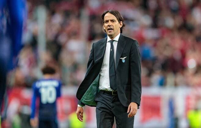 12.04.2018, Red Bull Arena, Salzburg, AUT, UEFA EL, FC Salzburg vs SS Lazio Roma, Viertelfinale, Rueckspiel, im Bild Trainer Simone Inzaghi (SS Lazio Roma) during the UEFA Europa League Quaterfinal, 2nd Leg Match between FC Salzburg and SS Lazio Roma at the Red Bull Arena in Salzburg, Austria on 2018 04 12. Salzburg