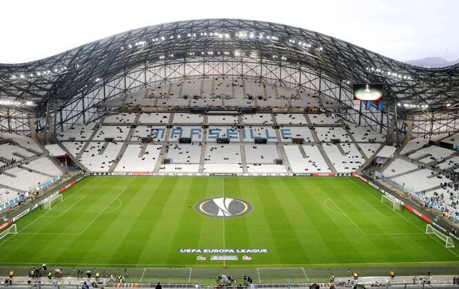 Fußball, Stadiongeschichte Olympique Marseille Marseille - RB Leipzig Fussball Euro League Marseille 12.04.2018, Stade Velodrome, Fussball, UEFA EURO EM Europameisterschaft Fussball League, Viertelfinale, Rückspiel , Olympique Marseille vs. RB Leipzig 5:2 (3:1) , Im Bild; Stadionansicht ,