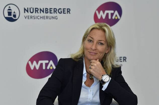13.04.2018 - Tennis - WTA Tennis Damen Turnier NÜRNBERGER Versicherungscup 2018 - Pressetermin Pressekonferenz - Präsentation Spielerfeld - - Barbara Rittner ( Turnierbotschafterin )