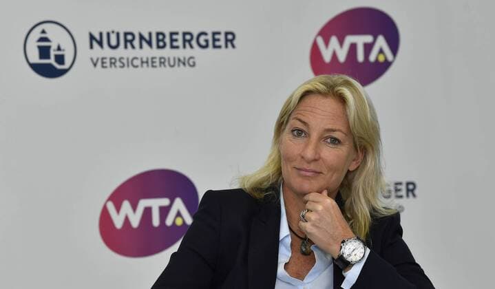 13.04.2018 - Tennis - WTA Tennis Damen Turnier NÜRNBERGER Versicherungscup 2018 - Pressetermin Pressekonferenz - Präsentation Spielerfeld - - Barbara Rittner ( Turnierbotschafterin )