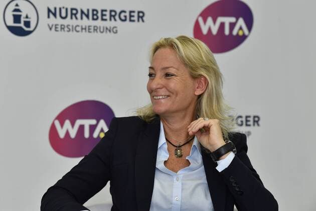 13.04.2018 - Tennis - WTA Tennis Damen Turnier NÜRNBERGER Versicherungscup 2018 - Pressetermin Pressekonferenz - Präsentation Spielerfeld - - Barbara Rittner ( Turnierbotschafterin )