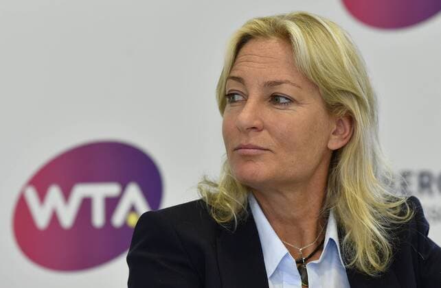 13.04.2018 - Tennis - WTA Tennis Damen Turnier NÜRNBERGER Versicherungscup 2018 - Pressetermin Pressekonferenz - Präsentation Spielerfeld - - Barbara Rittner ( Turnierbotschafterin )