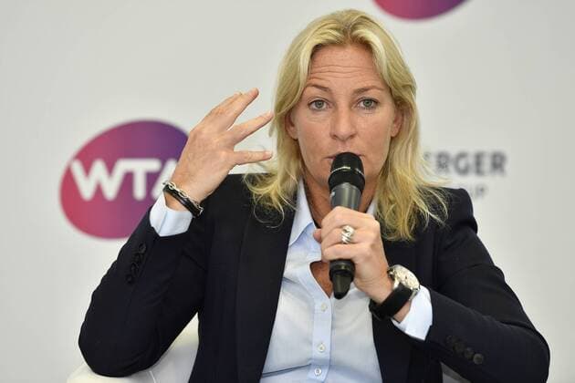 13.04.2018 - Tennis - WTA Tennis Damen Turnier NÜRNBERGER Versicherungscup 2018 - Pressetermin Pressekonferenz - Präsentation Spielerfeld - - Barbara Rittner ( Turnierbotschafterin )