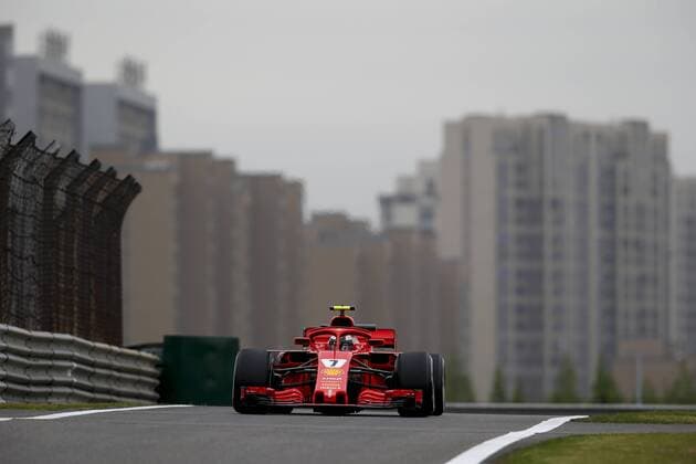 Shanghai: Motorsports: Formula 1 2018 Heineken Chinese Grand Prix Chinese Formula One Grand Prix Shanghai Circuit April 08, 2018 in Shanghai, China. 7 Kimi Raikkonen (FIN, Scuderia Ferrari), Shanghai China
