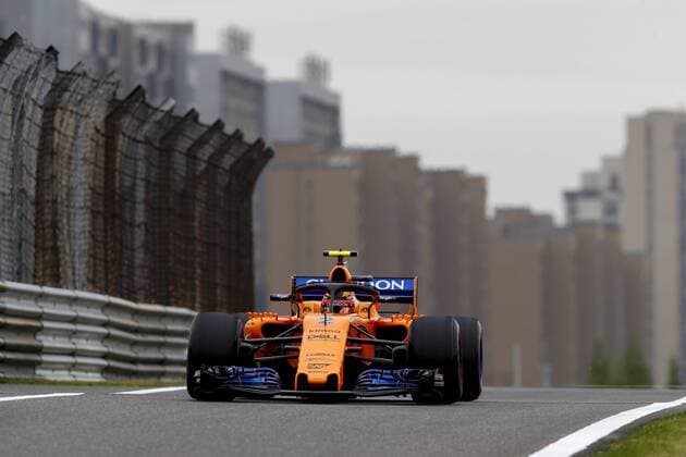 Shanghai: Motorsports: Formula 1 2018 Heineken Chinese Grand Prix Chinese Formula One Grand Prix Shanghai Circuit April 08, 2018 in Shanghai, China. 2 Stoffel Vandoorne (BEL, McLaren Honda), Shanghai China