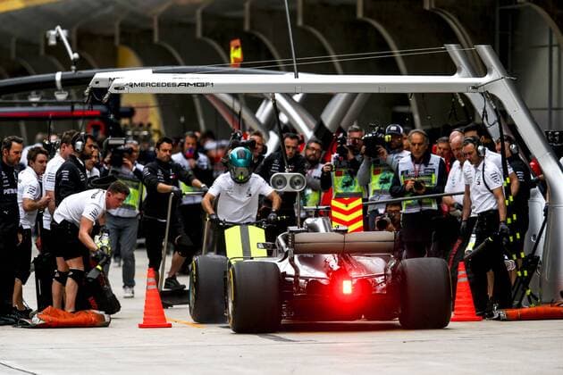 Shanghai: Motorsports: Formula 1 2018 Heineken Chinese Grand Prix Chinese Formula One Grand Prix Shanghai Circuit April 08, 2018 in Shanghai, China. 44 Lewis Hamilton (GBR, Mercedes AMG Petronas F1 Team), Shanghai China