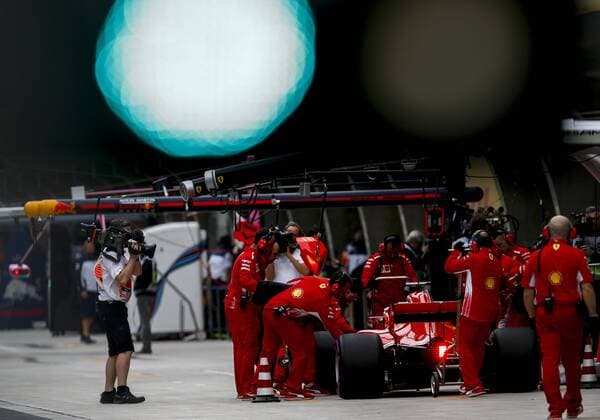 Shanghai: Motorsports: Formula 1 2018 Heineken Chinese Grand Prix Chinese Formula One Grand Prix Shanghai Circuit April 08, 2018 in Shanghai, China. , 5 Sebastian Vettel (GER, Scuderia Ferrari) Shanghai China