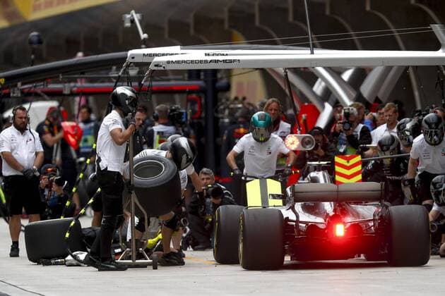 Shanghai: Motorsports: Formula 1 2018 Heineken Chinese Grand Prix Chinese Formula One Grand Prix Shanghai Circuit April 08, 2018 in Shanghai, China. 77 Valtteri Bottas (FIN, Mercedes AMG Petronas), Shanghai China