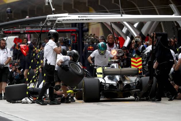 Shanghai: Motorsports: Formula 1 2018 Heineken Chinese Grand Prix Chinese Formula One Grand Prix Shanghai Circuit April 08, 2018 in Shanghai, China. 77 Valtteri Bottas (FIN, Mercedes AMG Petronas), Shanghai China