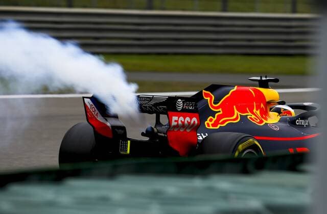 has an engine failure during practice Shanghai China