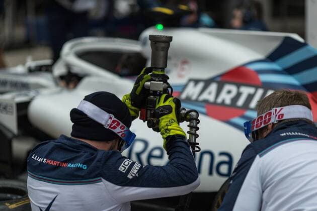 Williams Mechaniker beim Boxenstop, Grosser Preis von China 2018, Rennen, Motorsport, Formel 1, 14.04.2018, Shanghai Copyright: xIllman Eibner-Pressefotox EP_EER