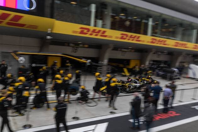 Renault Mechaniker beim Boxenstop, Grosser Preis von China 2018, Rennen, Motorsport, Formel 1, 14.04.2018, Shanghai Copyright: xIllman Eibner-Pressefotox EP_EER