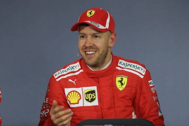 FIA Pressekonferenz mit Sebastian Vettel (Scuderia Ferrari), Grosser Preis von China 2018, Rennen, Motorsport, Formel 1, 14.04.2018, Shanghai Copyright: xIllman Eibner-Pressefotox EP_EER