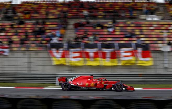 Shanghai: Motorsports: Formula 1 2018 Heineken Chinese Grand Prix Chinese Formula One Grand Prix Shanghai Circuit April 08, 2018 in Shanghai, China. , 5 Sebastian Vettel (GER, Scuderia Ferrari) Shanghai China