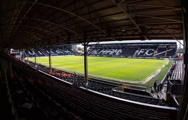 Inside the stadium prior to the EFL Sky Bet Championship match between Fulham and Brentford at Craven Cottage, London, England on 14 April 2018. Copyright: xLiamxMcAvoyx 19670003