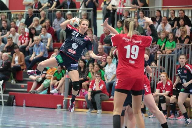 FSG Mainz 05 Budenheim - SG H2Ku Herrenberg,14.04.2018,GER,Handball, im Saskia Putzke,( 21,H2Ku Herrenberg) Eibner-Pressefoto Ulrich Scherbaum Mainz-Budenheim Copyright: xEibner-Pressefoto UlrichxScherbaumx EP_usm