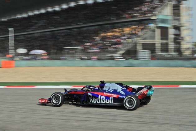 Brendon Hartley (Scuderia Toro Rosso) mit seinem Auto auf der Strecke, Grosser Preis von China 2018, Rennen, Motorsport, Formel 1, 15.04.2018, Shanghai Copyright: xIllman Eibner-Pressefotox EP_ANS