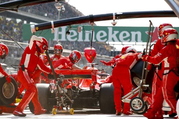 Shanghai: Motorsports: Formula 1 2018 Heineken Chinese Grand Prix Chinese Formula One Grand Prix Shanghai Circuit in Shanghai, China. , 5 Sebastian Vettel (GER, Scuderia Ferrari) Shanghai China