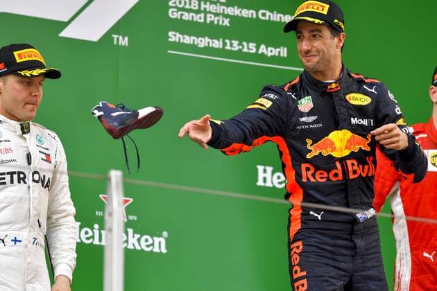 Shanghai: Motorsports: Formula 1 2018 Heineken Chinese Grand Prix Chinese Formula One Grand Prix Shanghai Circuit in Shanghai, China. 3 Daniel Ricciardo (AUS, Red Bull Racing), Shanghai China