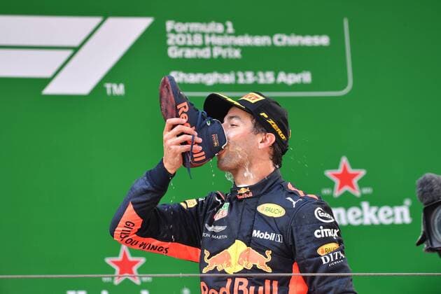 Daniel Ricciardo, Red Bull Racing, formula 1 GP, China in Shanghai, 15.04.2018 Photo:mspb Jerry Andre Daniel Ricciardo, formula 1 GP, China, 2018