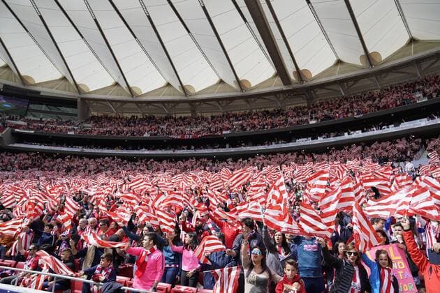 15-4-2018 Jornada 32 de La Liga Santander encuentro disputado entre el Atletico de Madrid - Levante Estadio de futbol Wanda Metropolitano, Madrid En la foto: 15-4-2018 Day 32 of La Liga Santander match played between Atletico de Madrid - Levante Wanda Metropolitano football stadium of Madrid Cordon Press  xJosuxMondelox CordonxPressx xJornadax32xLaxLigaxAtleticoxdexMadridx-Levantex