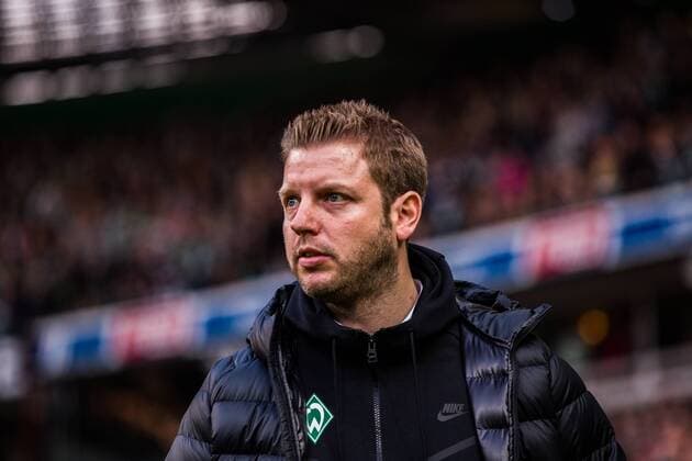 GER, 1.FBL, Werder Bremen vs RB Leipzig 15.04.2018, Weserstadion, Bremen, GER, 1.FBL, Werder Bremen vs RB Leipzig, im Bild picture shows: Florian Kohfeldt (Trainer SV Werder Bremen),