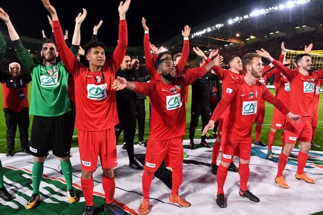 Les Herbiers en finale de la Coupe de France FOOTBALL : Les Herbiers vs Chambly - Demi finale Coupe de France - 17 04 2018 AnthonyBIBARD FEP Panoramic 