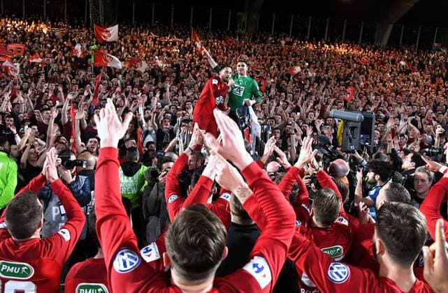 Les Herbiers en finale de la Coupe de France - Matthieu Pichot (Herb) FOOTBALL : Les Herbiers vs Chambly - Demi finale Coupe de France - 17 04 2018 AnthonyBIBARD FEP Panoramic 