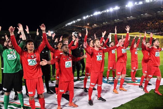 Les Herbiers en finale de la Coupe de France FOOTBALL : Les Herbiers vs Chambly - Demi finale Coupe de France - 17 04 2018 AnthonyBIBARD FEP Panoramic 